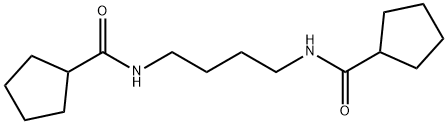 N-{4-[(cyclopentylcarbonyl)amino]butyl}cyclopentanecarboxamide Struktur