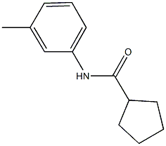 N-(3-methylphenyl)cyclopentanecarboxamide Struktur