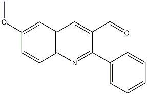 6-methoxy-2-phenyl-3-quinolinecarbaldehyde Struktur