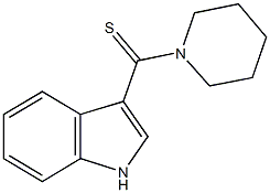 3-(1-piperidinylcarbothioyl)-1H-indole Struktur