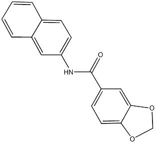 N-(2-naphthyl)-1,3-benzodioxole-5-carboxamide Struktur