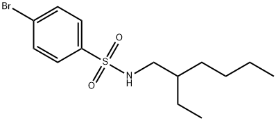 4-bromo-N-(2-ethylhexyl)benzenesulfonamide Struktur