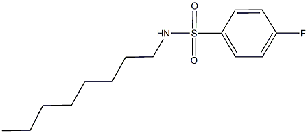 4-fluoro-N-octylbenzenesulfonamide Struktur