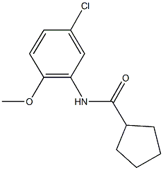 N-(5-chloro-2-methoxyphenyl)cyclopentanecarboxamide Struktur