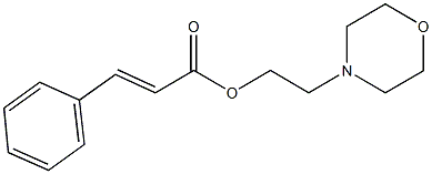 2-(4-morpholinyl)ethyl 3-phenylacrylate Struktur