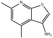 4,6-dimethylthieno[2,3-b]pyridin-3-ylamine Struktur