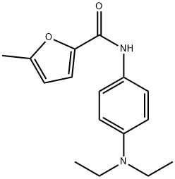 N-[4-(diethylamino)phenyl]-5-methyl-2-furamide Struktur