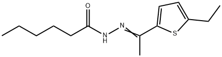 N'-[1-(5-ethyl-2-thienyl)ethylidene]hexanohydrazide Struktur