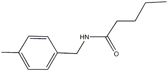 N-(4-methylbenzyl)pentanamide Struktur