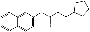 3-cyclopentyl-N-(2-naphthyl)propanamide Struktur