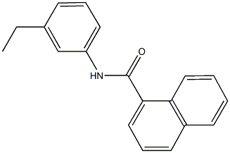 N-(3-ethylphenyl)-1-naphthamide Struktur