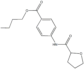 butyl 4-[(tetrahydro-2-furanylcarbonyl)amino]benzoate Struktur