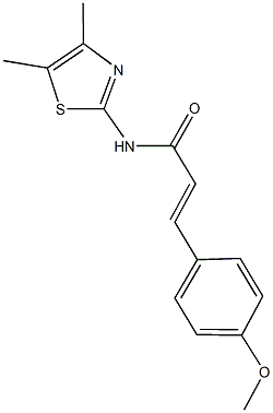 N-(4,5-dimethyl-1,3-thiazol-2-yl)-3-(4-methoxyphenyl)acrylamide Struktur