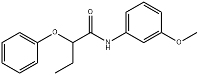 N-(3-methoxyphenyl)-2-phenoxybutanamide Struktur