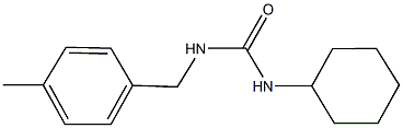 N-cyclohexyl-N'-(4-methylbenzyl)urea Struktur