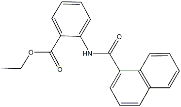 ethyl 2-(1-naphthoylamino)benzoate Struktur