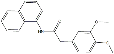 2-(3,4-dimethoxyphenyl)-N-(1-naphthyl)acetamide Struktur