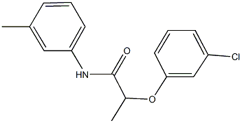 2-(3-chlorophenoxy)-N-(3-methylphenyl)propanamide Struktur