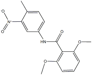 N-{3-nitro-4-methylphenyl}-2,6-dimethoxybenzamide Struktur