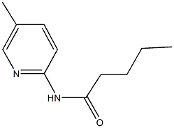 N-(5-methyl-2-pyridinyl)pentanamide Struktur