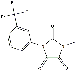 1-methyl-3-[3-(trifluoromethyl)phenyl]-2,4,5-imidazolidinetrione Struktur