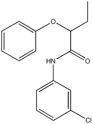 N-(3-chlorophenyl)-2-phenoxybutanamide Struktur