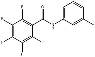 2,3,4,5,6-pentafluoro-N-(3-methylphenyl)benzamide Struktur