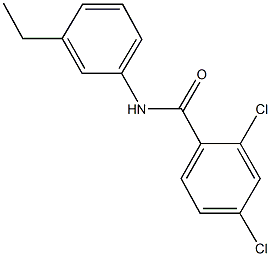 2,4-dichloro-N-(3-ethylphenyl)benzamide Struktur