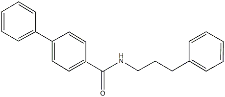 N-(3-phenylpropyl)[1,1'-biphenyl]-4-carboxamide Struktur