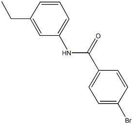 4-bromo-N-(3-ethylphenyl)benzamide Struktur