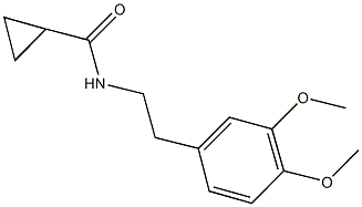 N-[2-(3,4-dimethoxyphenyl)ethyl]cyclopropanecarboxamide Struktur