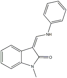 3-(anilinomethylene)-1-methyl-1,3-dihydro-2H-indol-2-one Struktur