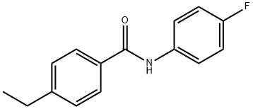 4-ethyl-N-(4-fluorophenyl)benzamide Struktur