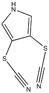 4-(cyanosulfanyl)-1H-pyrrol-3-yl thiocyanate Struktur