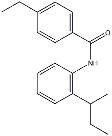 N-(2-sec-butylphenyl)-4-ethylbenzamide Struktur