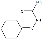 cyclohex-2-en-1-one semicarbazone Struktur