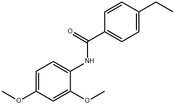 N-(2,4-dimethoxyphenyl)-4-ethylbenzamide Struktur