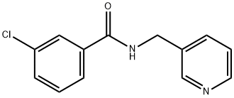 3-chloro-N-(3-pyridinylmethyl)benzamide Struktur