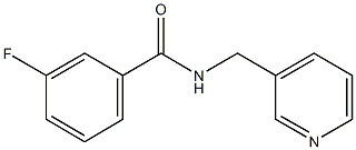 3-fluoro-N-(3-pyridinylmethyl)benzamide Struktur