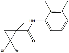 2,2-dibromo-N-(2,3-dimethylphenyl)-1-methylcyclopropanecarboxamide Struktur