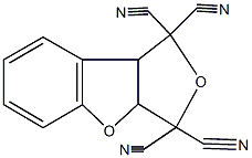 3a,8b-dihydrofuro[3,4-b][1]benzofuran-1,1,3,3-tetracarbonitrile Struktur