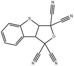 3a,8b-dihydro[1]benzothieno[2,3-c]furan-1,1,3,3-tetracarbonitrile Struktur