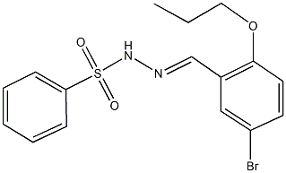 N'-(5-bromo-2-propoxybenzylidene)benzenesulfonohydrazide Struktur