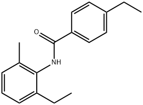 4-ethyl-N-(2-ethyl-6-methylphenyl)benzamide Struktur