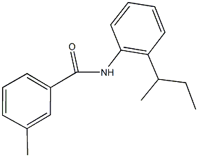 N-(2-sec-butylphenyl)-3-methylbenzamide Struktur