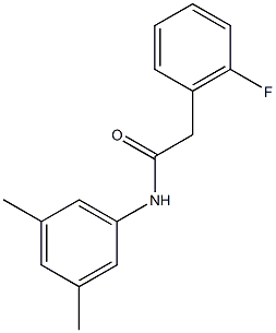 N-(3,5-dimethylphenyl)-2-(2-fluorophenyl)acetamide Struktur