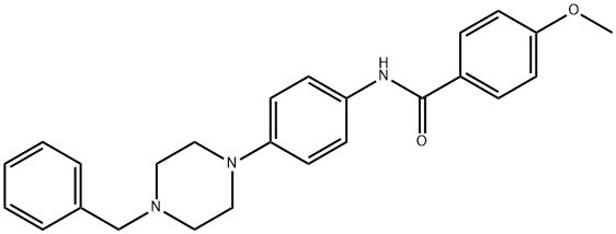 N-[4-(4-benzyl-1-piperazinyl)phenyl]-4-methoxybenzamide Struktur