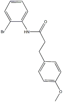 N-(2-bromophenyl)-3-(4-methoxyphenyl)propanamide Struktur