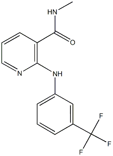 N-methyl-2-[3-(trifluoromethyl)anilino]nicotinamide Struktur