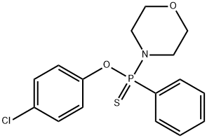 O-(4-chlorophenyl) 4-morpholinyl(phenyl)phosphinothioate Struktur